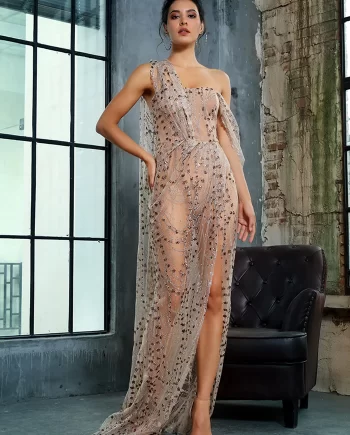 Jessika Power Gown - Gold